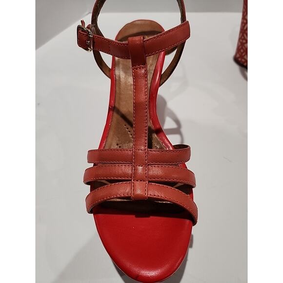 Clarks Shoes Amelia Castle Coral Wedges Womens Size 10M - Picture 7 of 16